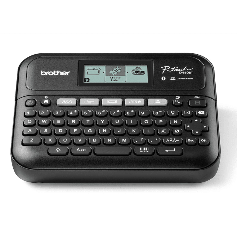 Brother PT-D460BTVP impresora de etiquetas Transferencia térmica 180 x 180 DPI 30 mm/s Inalámbrico y alámbrico TZe Bluetooth QWERTY
