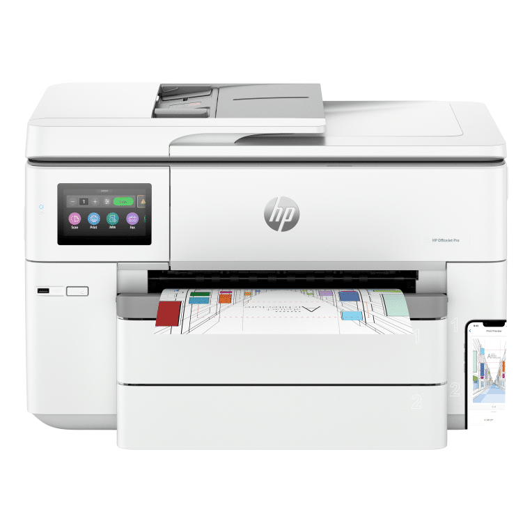 HP OfficeJet Pro 9730e Inalámbrico All-in-One Color Impresora, Servicio Instant Ink; Impresión a doble cara