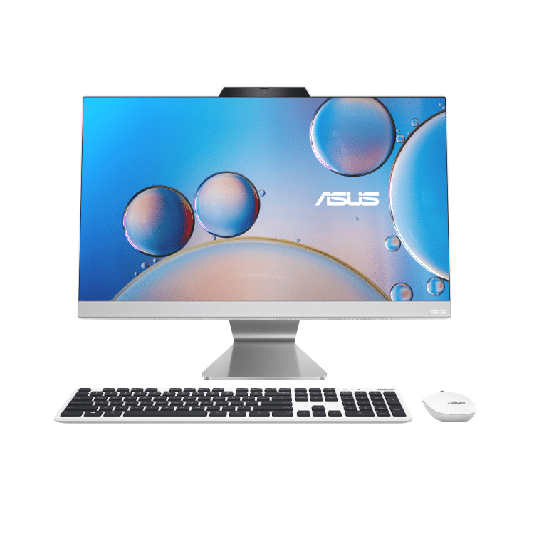 ASUS M3402WFAK-WA0260 - Sobremesa todo en uno 23.8" Full HD (AMD Ryzen 5 7520U, 16GB RAM, 512GB SSD, Radeon 610M, Sin Sistema Operativo) Blanco - Teclado QWERTY español