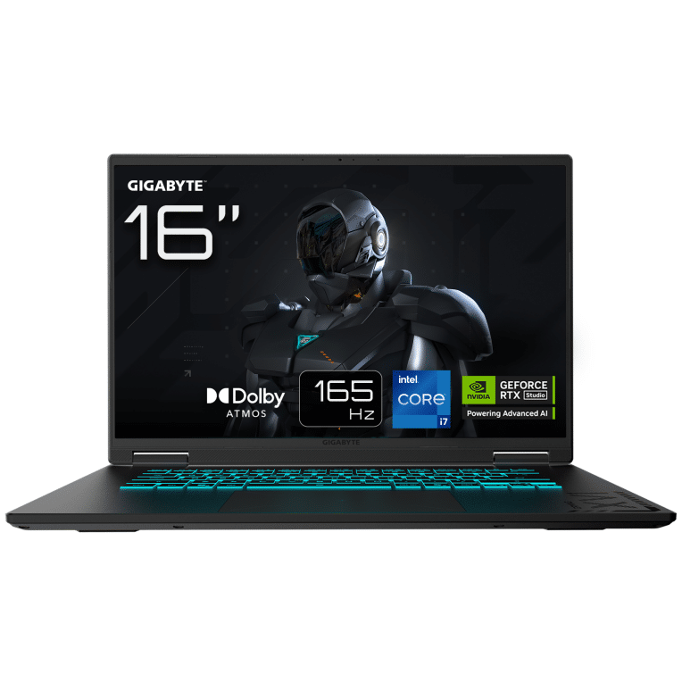GIGABYTE GAMING A16 CVHI3ES894SD ordenador portatil Intel® Core™ i7 40,6 cm (16") DDR5-SDRAM NVIDIA GeForce RTX 5060 Wi-Fi 6E (802.11ax) FreeDOS Negro