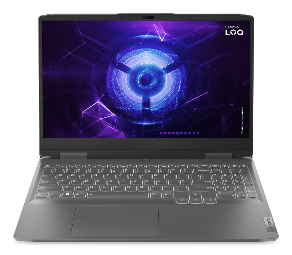 Lenovo LOQ 15IRH8 Intel® Core™ i5 i5-13420H Portátil 39,6 cm (15.6") Full HD 16 GB DDR5-SDRAM 512 GB SSD NVIDIA GeForce RTX 4050 Wi-Fi 6 (802.11ax) Español Gris