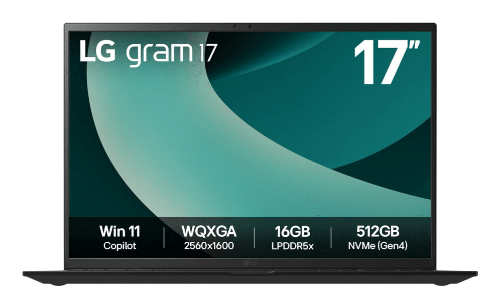 LG Gram 17Z90T Intel Core Ultra 7 255H Portátil 43,2 cm (17") WQXGA 32 GB LPDDR5x-SDRAM 1 TB SSD Wi-Fi 7 (802.11be) Windows 11 Home Español Negro