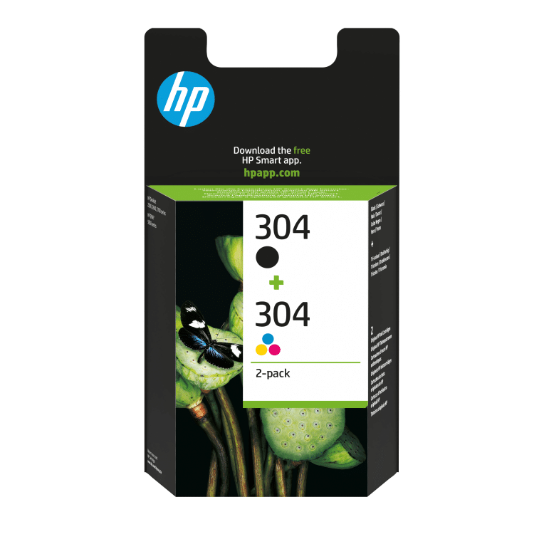 HP Paquete de 2 cartuchos de tinta Original 304 negro/tricolor