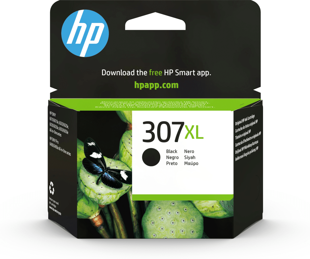 HP Cartucho de tinta Original 307XL de capacidad superior negro