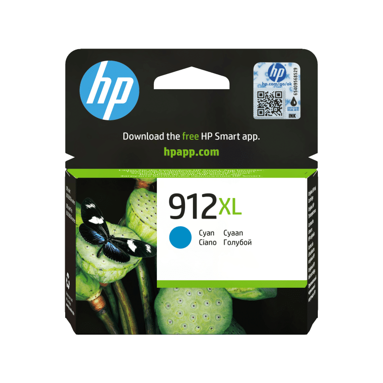 HP Cartucho de tinta Original 912XL cian de alta capacidad