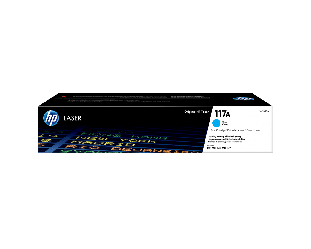 HP Cartucho de tóner Original Laser 117A cian