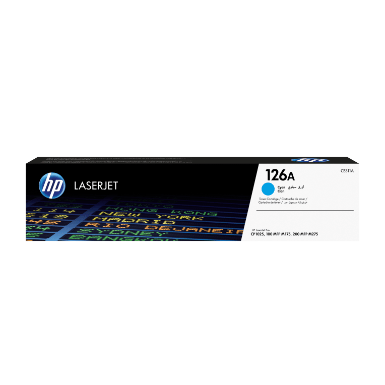 HP Cartucho de tóner original LaserJet 126A cian
