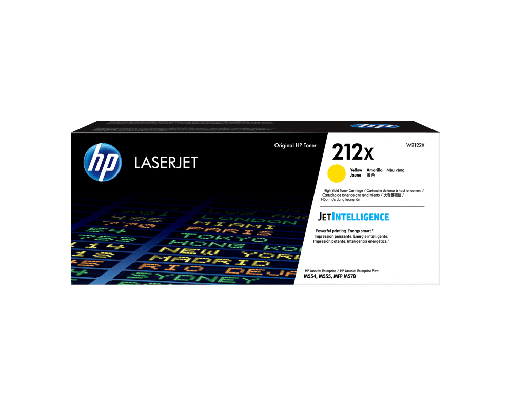 HP Cartucho de tóner Original LaserJet 212X amarillo de alta capacidad