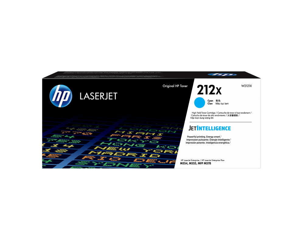 HP Cartucho de tóner Original LaserJet 212X cian de alta capacidad