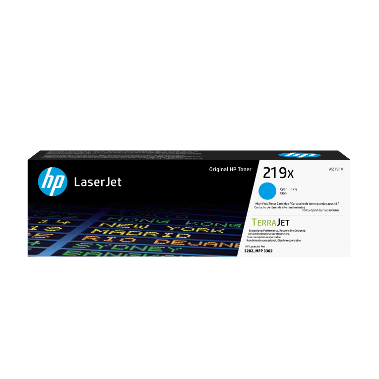 HP Cartucho de Tóner Original LaserJet 219X de alta capacidad cian