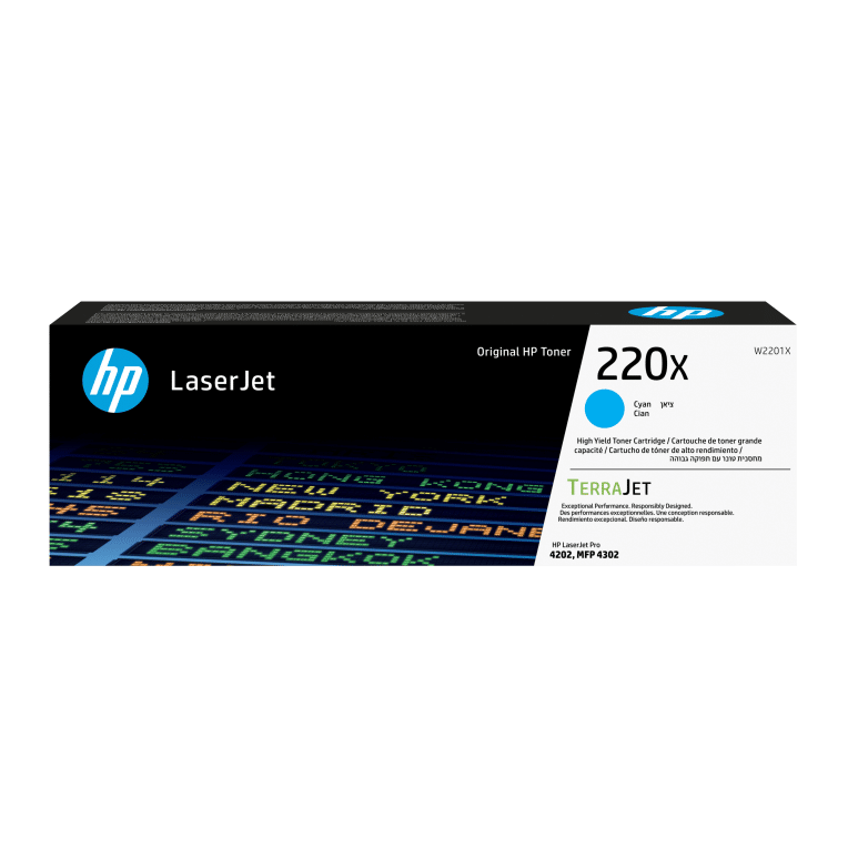 HP Cartucho de tóner Original LaserJet 220X cian