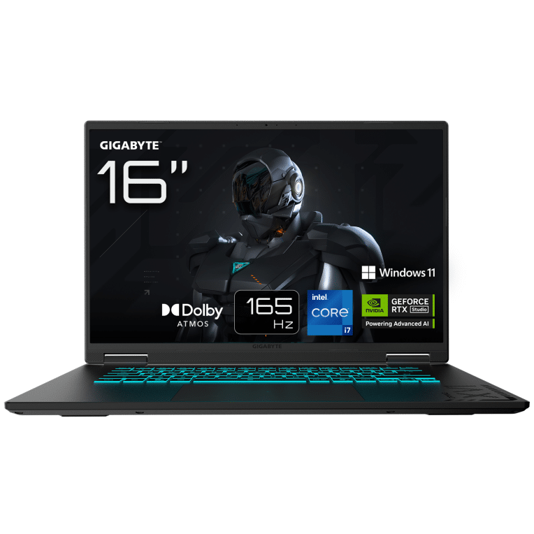 GIGABYTE GAMING A16 CWH Portátil Gaming - 16,0“, 165Hz WUXGA, Intel Core i7-13620H, NVIDIA RTX 5070, 32GB DDR5 5200MHz, 1TB Gen4 SSD, Win 11 Home, Garantía de 2 años, Dolby Atmos, GAMING A16 CWHI3ES864SH