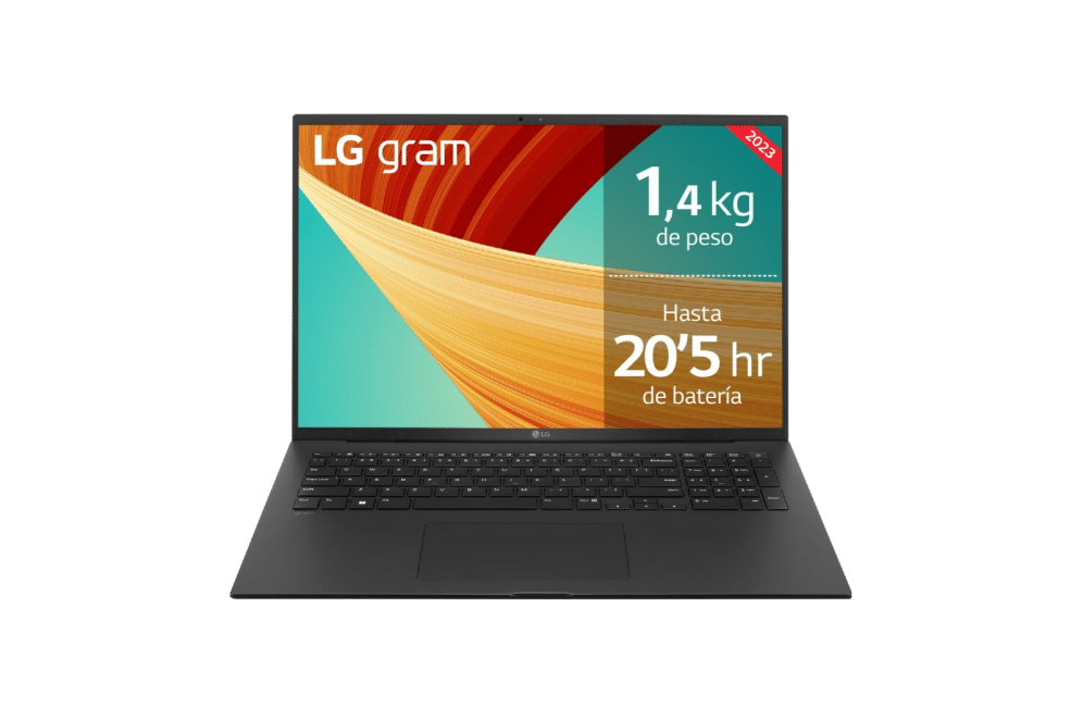 LG 17Z90R Intel® Core™ i7 i7-1360P Portátil 43,2 cm (17") WQXGA 32 GB LPDDR5-SDRAM 1 TB SSD NVIDIA GeForce RTX 3050 Wi-Fi 6 (802.11ax) Windows 11 Home Español Negro
