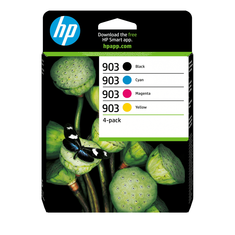 HP Paquete de 4 cartuchos de tinta Original 903 negro/cian/magenta/amarillo
