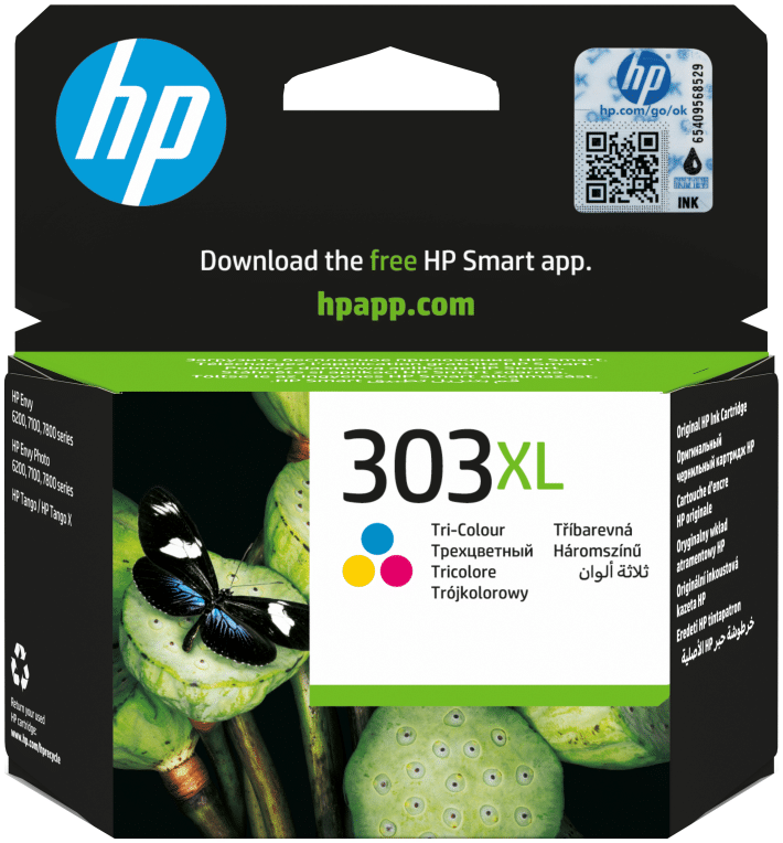 HP Cartucho de tinta Original 303XL tricolor de alta capacidad