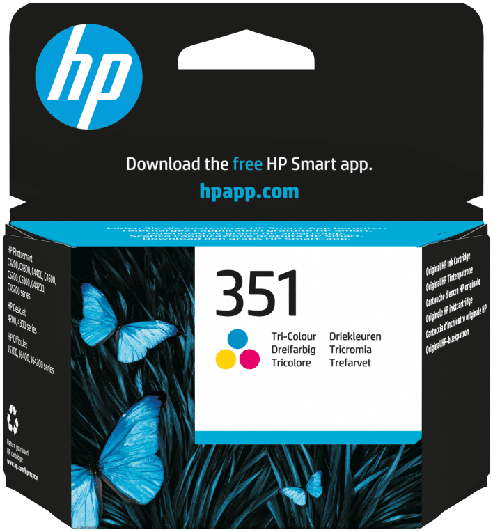 HP Cartucho de tinta original 351 Tri-color