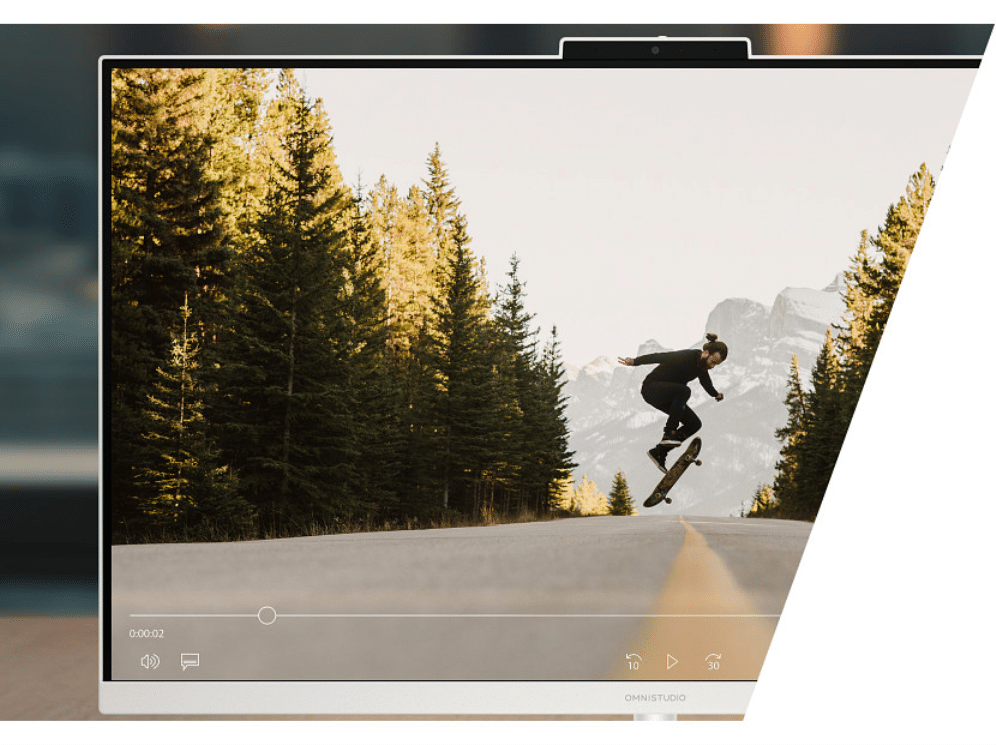 HP OmniStudio All-in-One Desktop 27-cu0032ns PC Intel Core 5 120U 68,6 cm (27") 1920 x 1080 Pixeles 16 GB DDR5-SDRAM 1 TB SSD FreeDOS Wi-Fi 7 (802.11be) Blanco