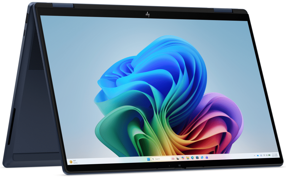 HP OmniBook X Flip 2-in-1 Laptop Next Gen AI 14-kb0013ns Copilot+ PC Intel Core Ultra 9 386H 35,6 cm (14") Pantalla táctil 2K 32 GB LPDDR5x-SDRAM 1 TB SSD Wi-Fi 7 (802.11be) Windows 11 Home Azul
