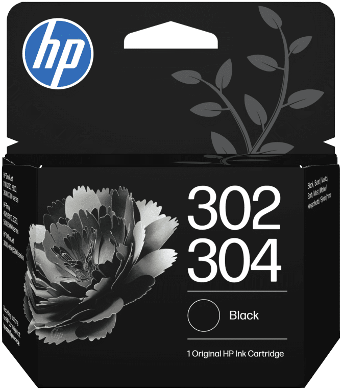 HP Paquete combinado de 2 cartuchos de tinta negra/tricolor 302/304