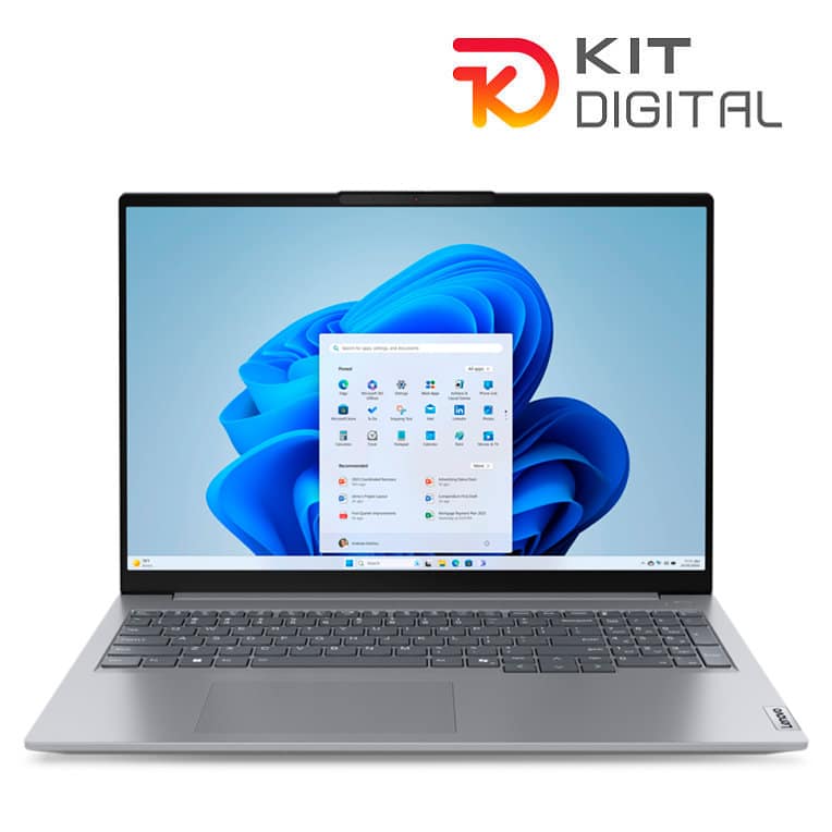 Lenovo ThinkBook 16 G7 IML Intel Core Ultra 5 125U Portátil 40,6 cm (16") WUXGA 16 GB DDR5-SDRAM 512 GB SSD Wi-Fi 6E (802.11ax) Windows 11 Pro Español Gris