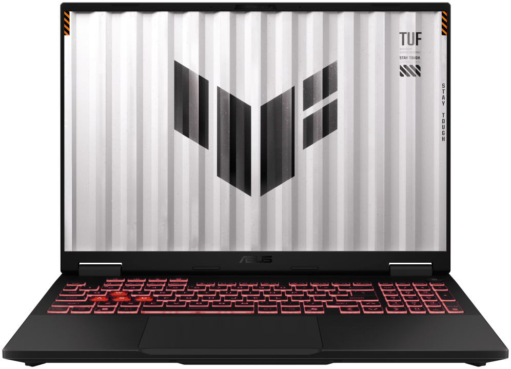 ASUS TUF Gaming A16 TUF608UHI-TU503 - Ordenador Portátil Gaming de 16" WUXGA 144Hz (AMD Ryzen 7 253, 16GB RAM, 512GB SSD, RTX 5050 8GB, Sin Sistema Operativo) Gris Jager - Teclado QWERTY español