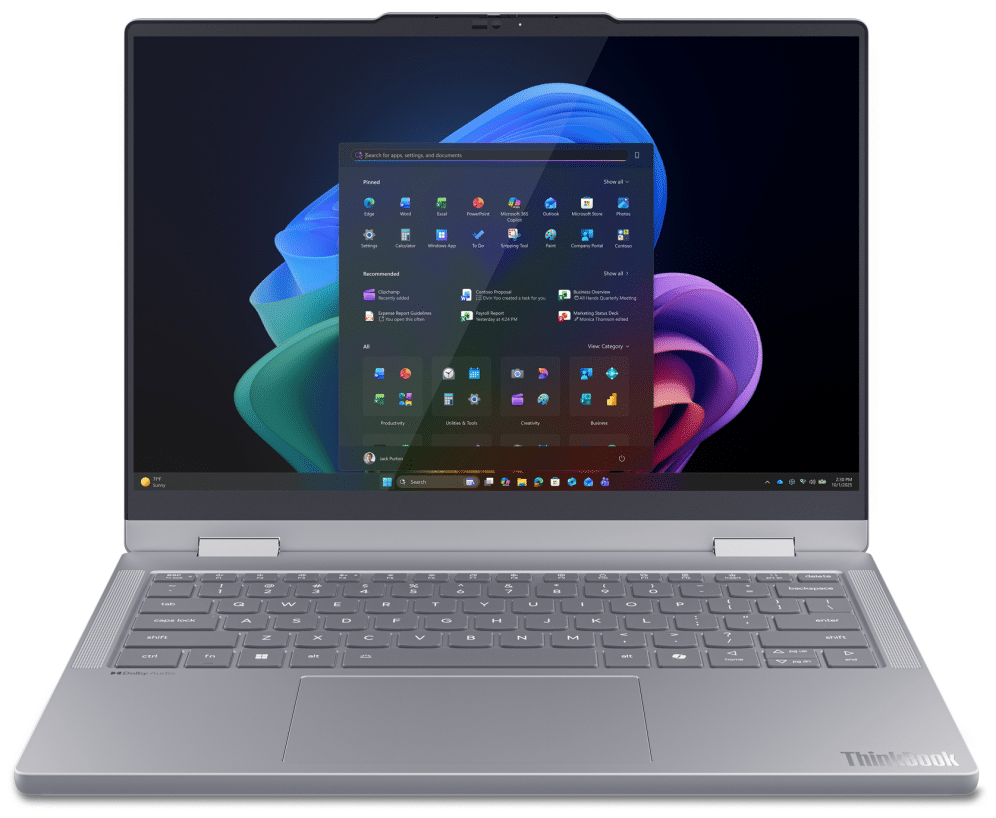 Lenovo ThinkBook 14 2-in-1 G6 IPL Copilot+ PC Intel Core Ultra 5 325 Híbrido (2-en-1) 35,6 cm (14") Pantalla táctil WUXGA 16 GB DDR5-SDRAM 512 GB SSD Wi-Fi 7 (802.11be) Windows 11 Pro Gris Español