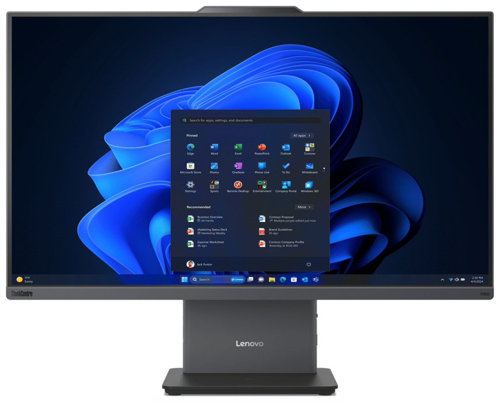 Lenovo ThinkCentre neo 50a 27 Gen 6 LNL Intel Core Ultra 5 226V 68,6 cm (27") 1920 x 1080 Pixeles Pantalla táctil PC todo en uno 16 GB LPDDR5x-SDRAM 512 GB SSD Wi-Fi 6 (802.11ax) Gris