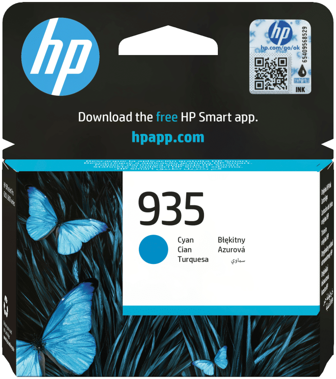 HP Cartucho de tinta original 935 cian