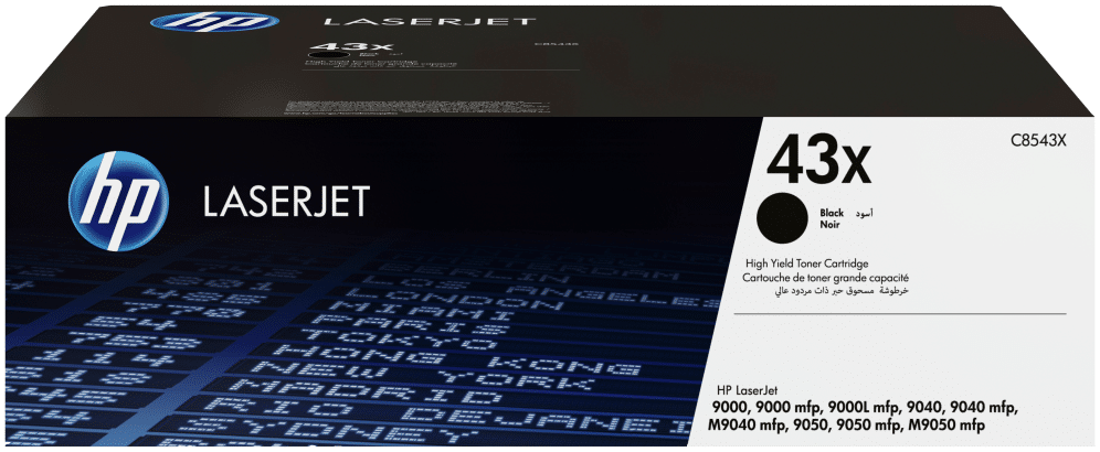 HP Cartucho original de tóner negro de alto rendimiento 43X LaserJet